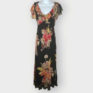 Y2K Lola P Babydoll Slip Dress | M | Beaded | Boho Whimsigoth Dark Fairy